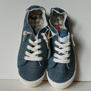 Margaritaville canvas women's shoe chambray sz 7